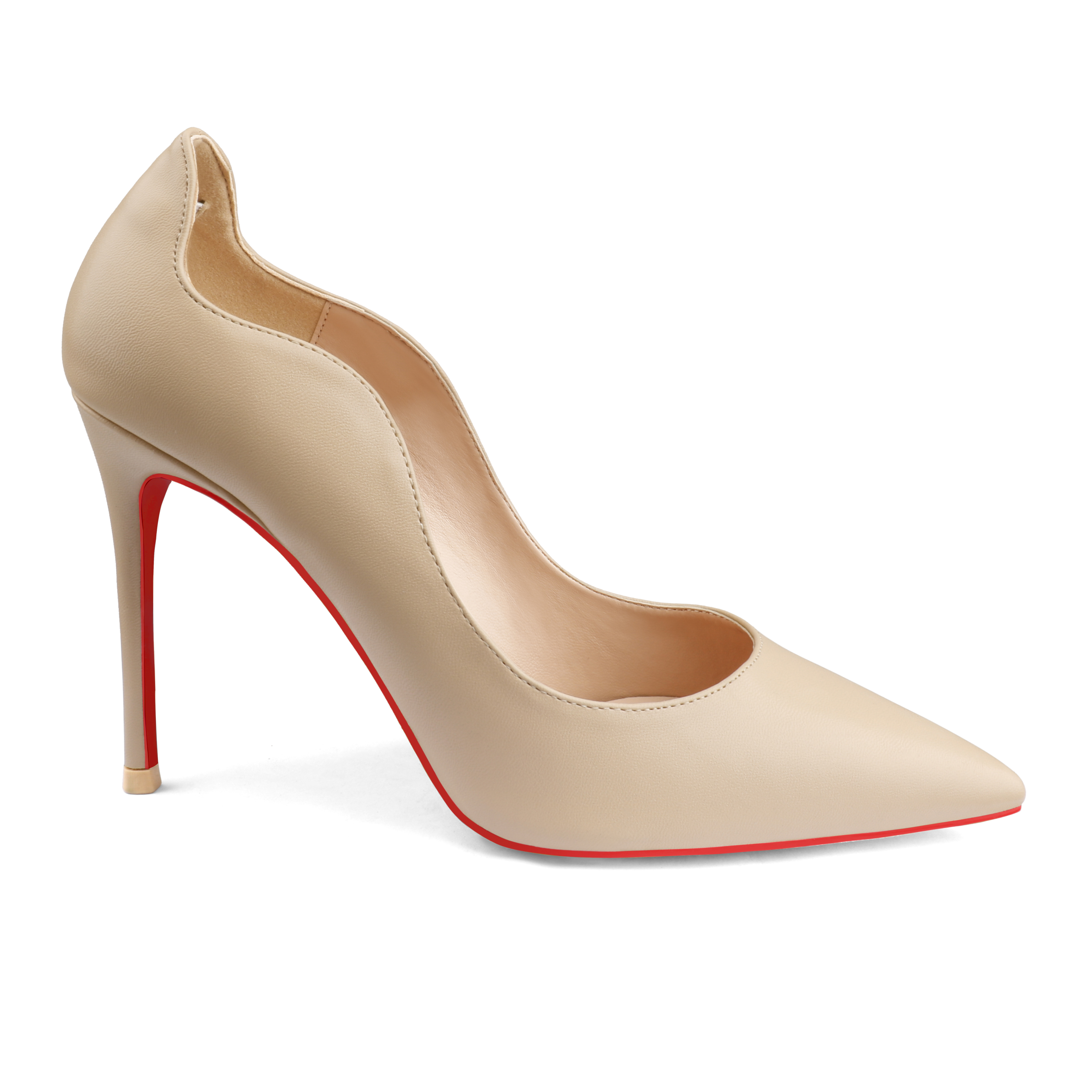 3.94" Women's Party Wedding Classic Pumps Fashion Edge Design Red Bottom High Heels Stilettos-MERUMOTE