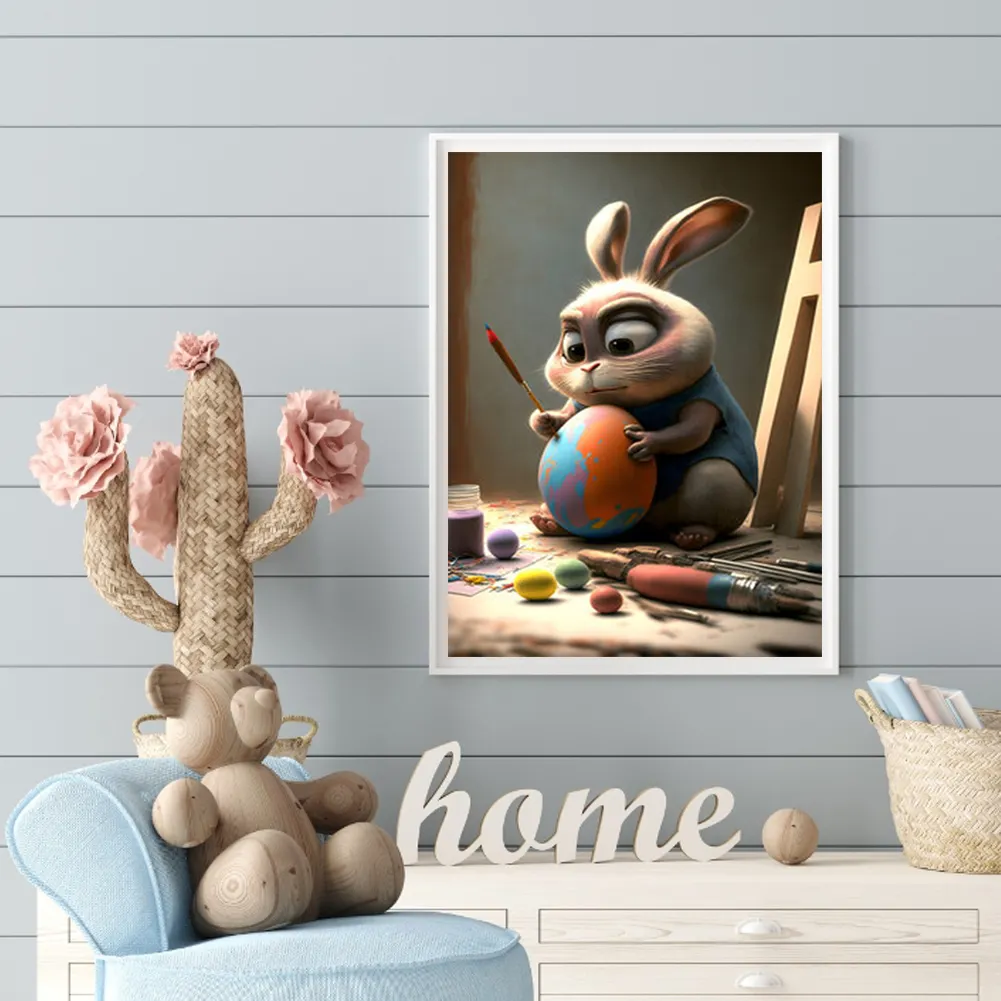 DIY Paint By Number 30*40cm - Easter Bunny
