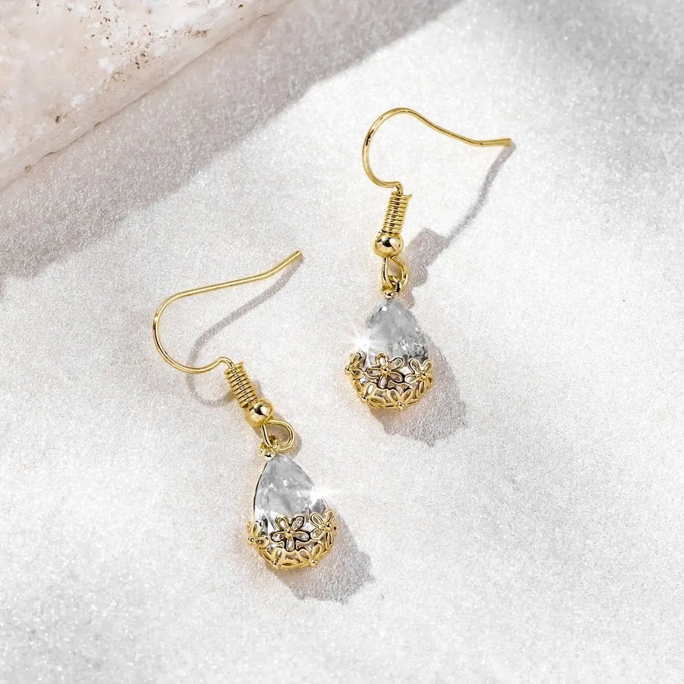 Aurora Crystal Drop Earrings