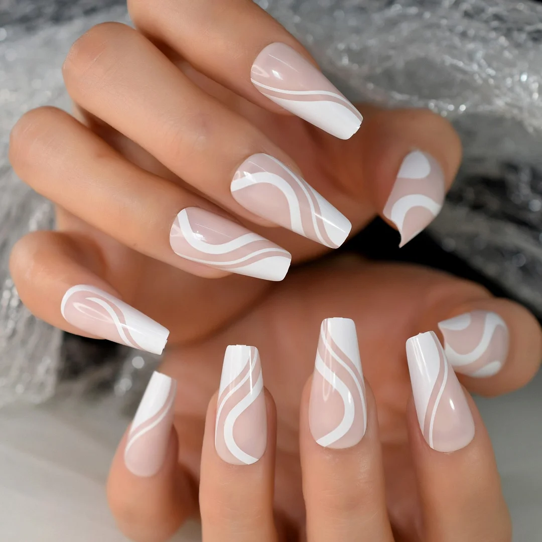 Light Pink Oval Fake Nails Daily Style Gold Glitter MOO Short Nail Art Tips Press on Nails Shimmer Manicure Tip with Adhesive-Nail Inspo