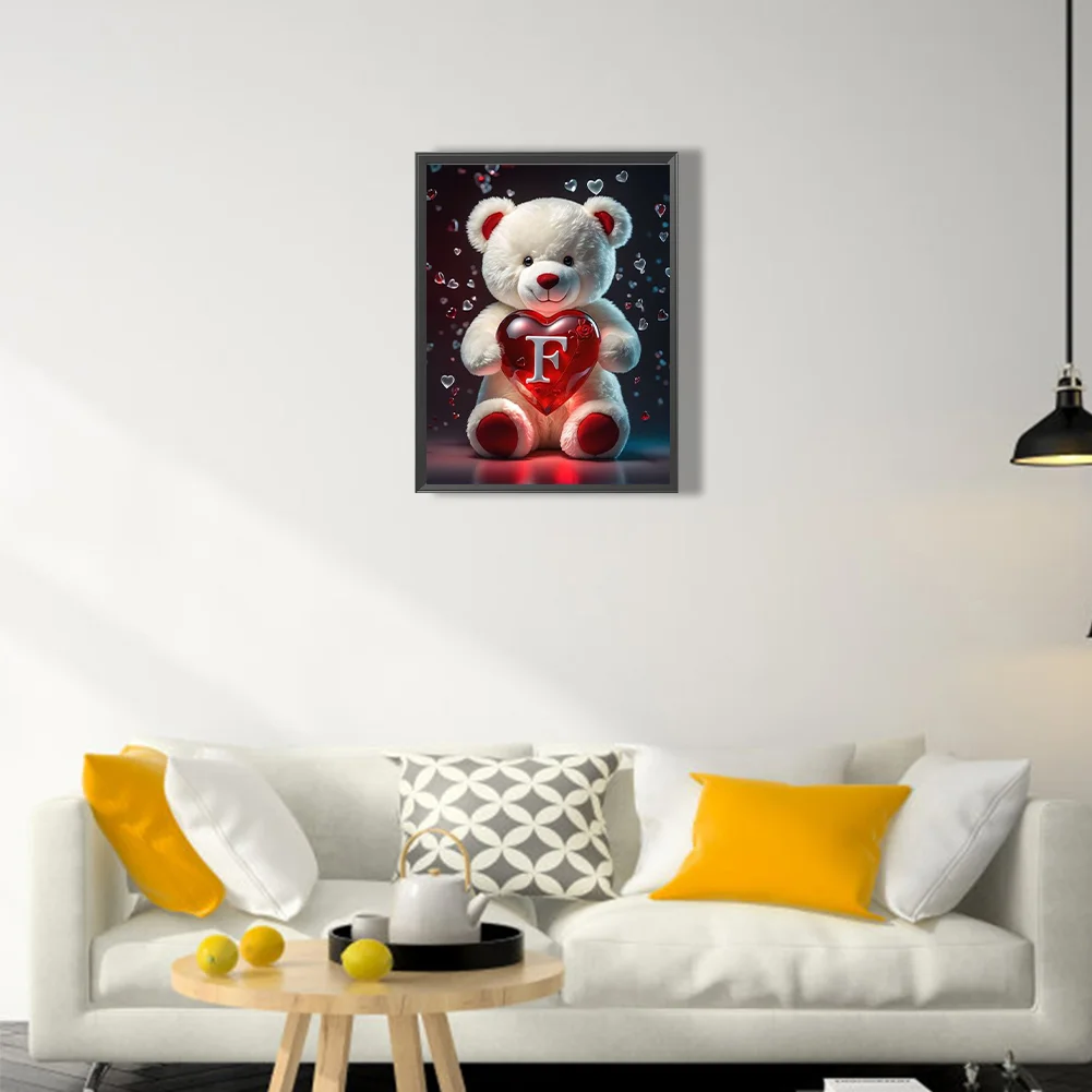 Diamond Painting - Full Square Drill - Bear Love F(Canvas|35*45cm)
