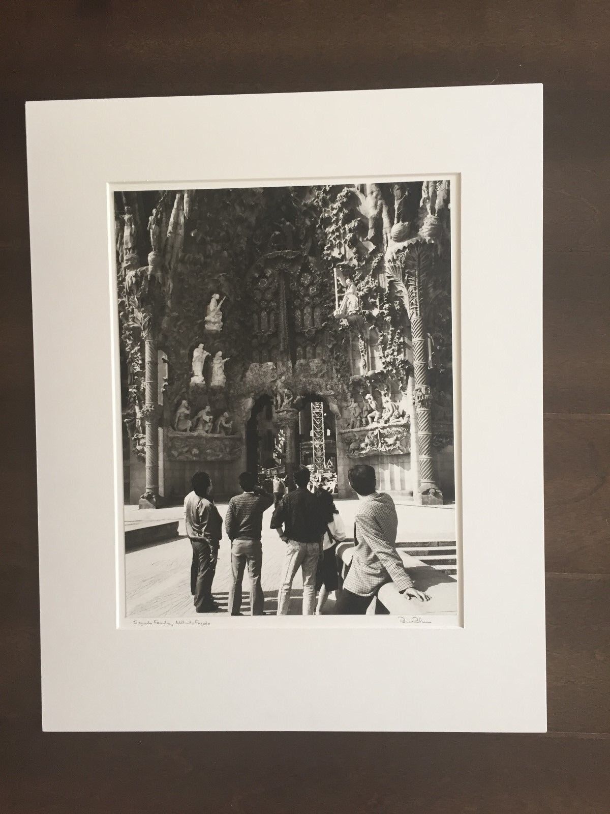 Bruce Blum Signée Sépia Photo Poster painting Imprimé (40.6cmX 50.8cm)  Sagrada Familia