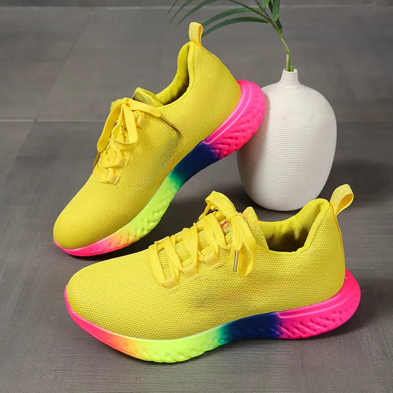 Mature Women Fashion Walking Running Sports Shoes Sneakers