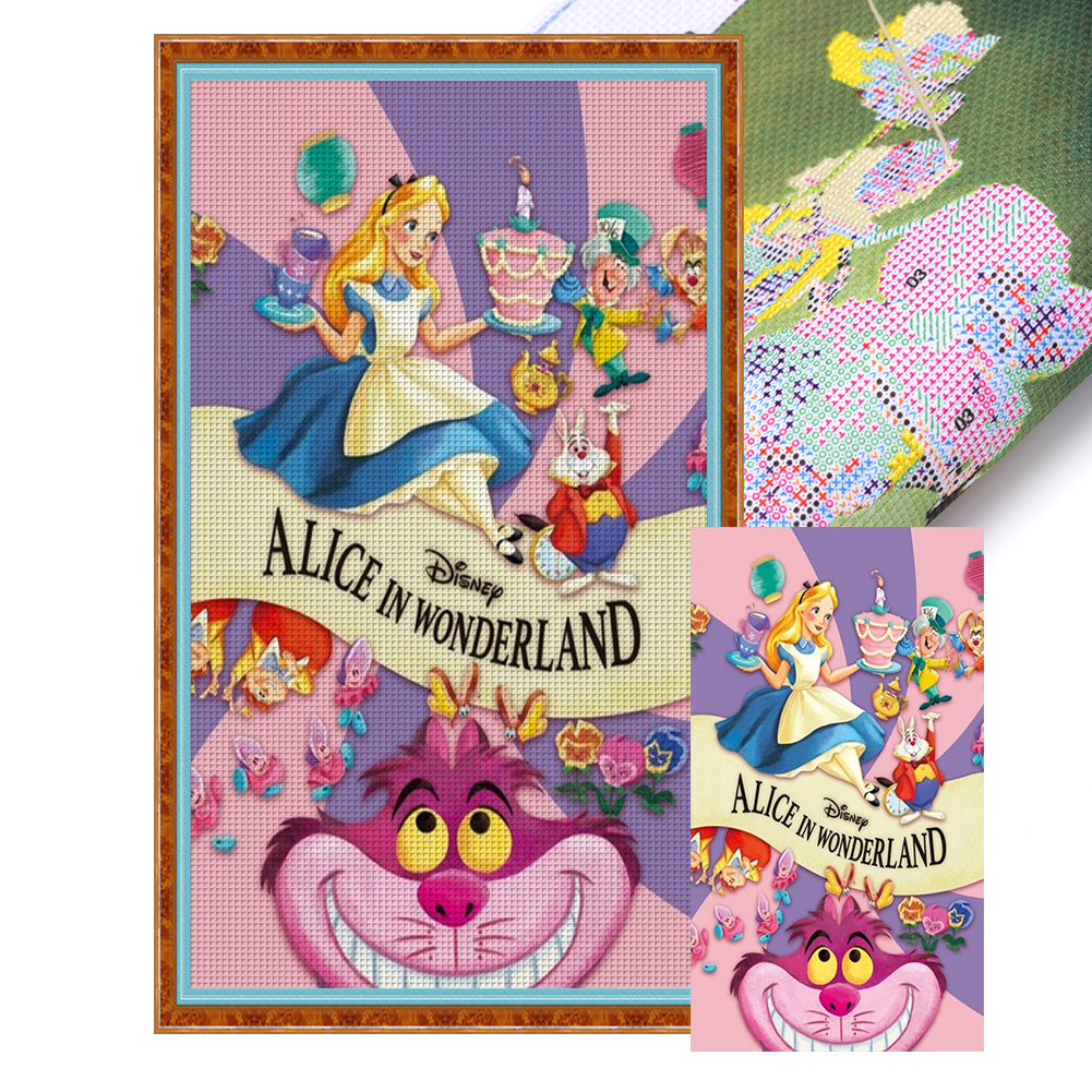 Alice Full 11CT Pre-stamped Canvas(50*70cm) Cross Stitch