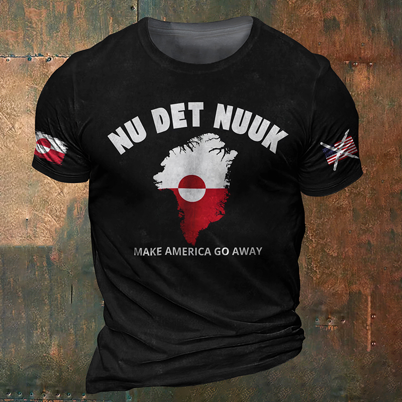 Nu Det Nuuk Greenland Maga Print Men's Short-sleeve T-shirt artswardrobe