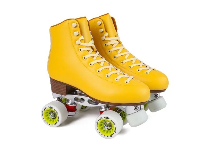 Lemon Yellow Roller Skates