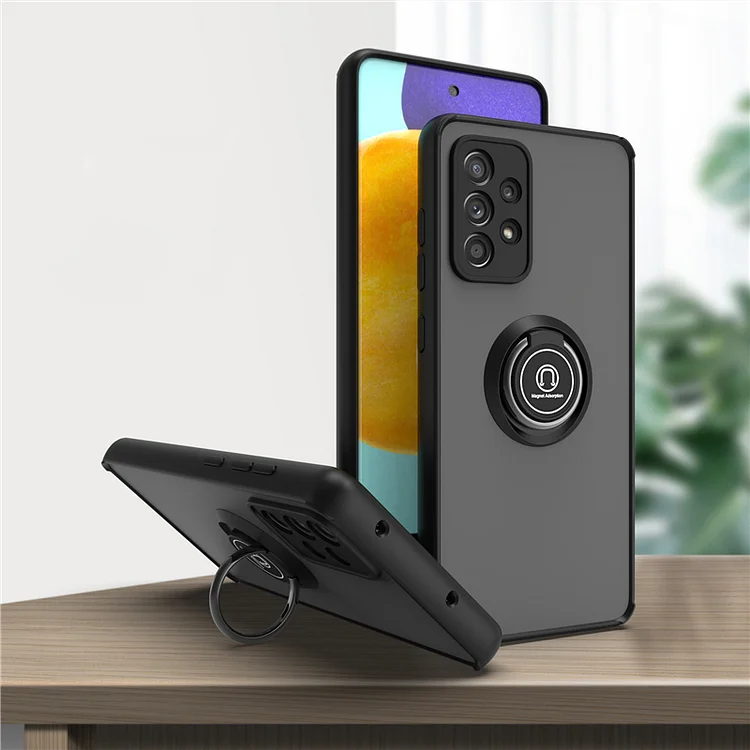Shockproof Magnetic Case With Ring Holder