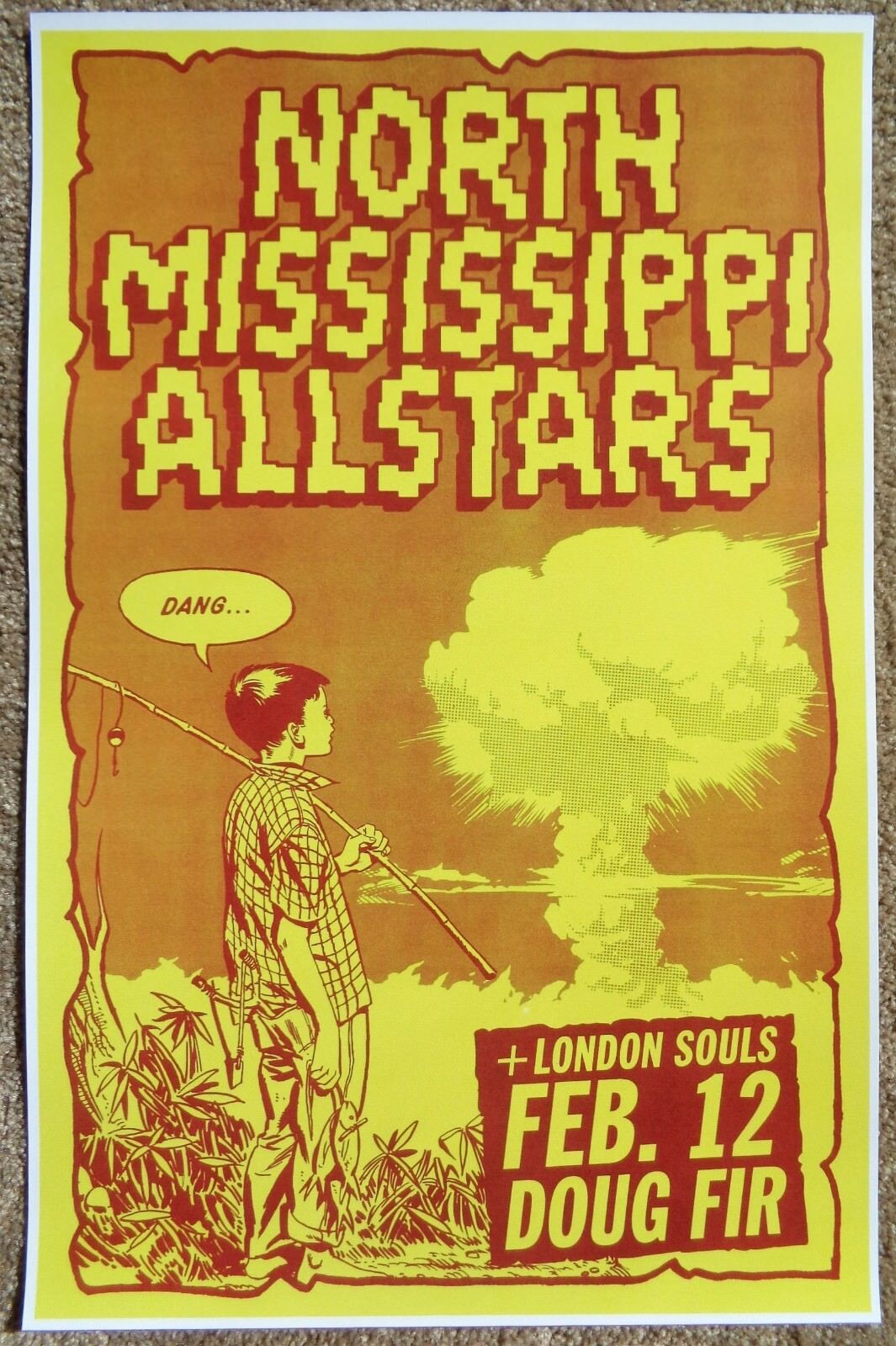 NORTH MISSISSIPPI ALLSTARS 2013 Gig POSTER Portland Oregon Concert