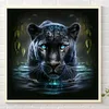 （AB/Round Drills)Black Panther-Full Diamond Painting 40*40CM