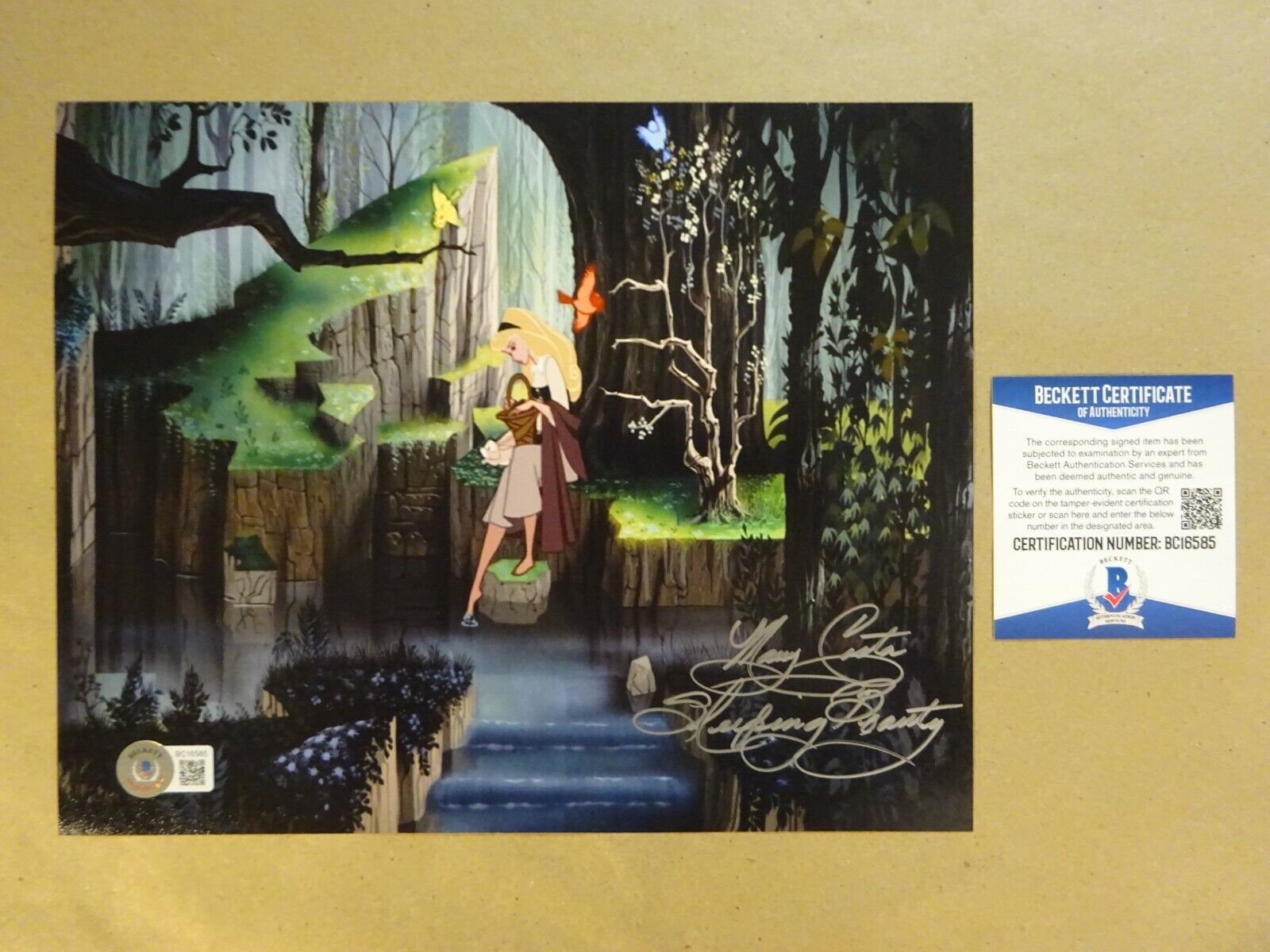 Autographed MARY COSTA Signed 8x10 Disney SLEEPING BEAUTY Photo Poster painting BECKETT BAS COA