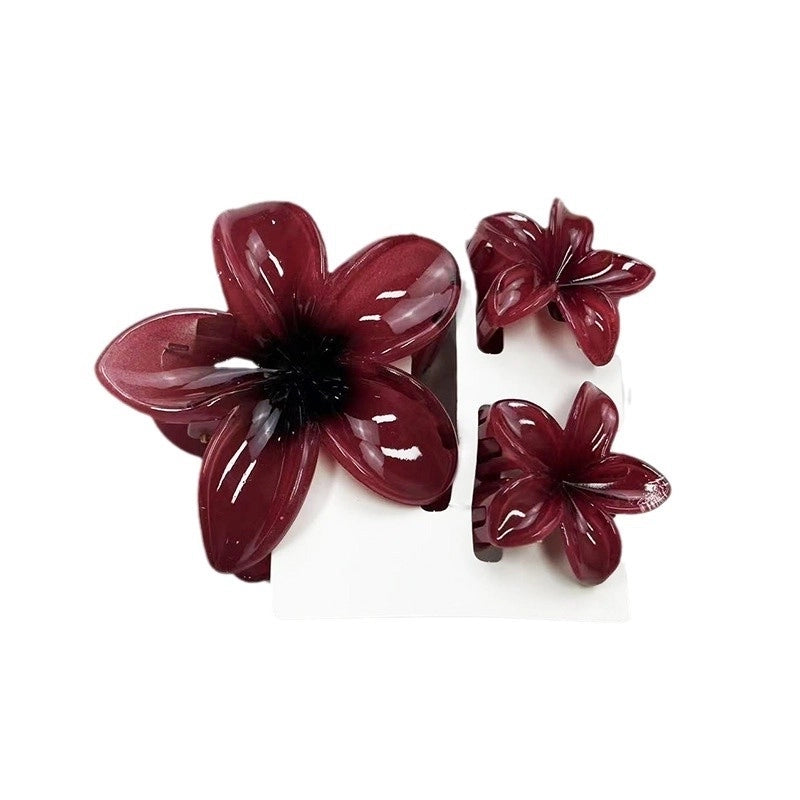Minimalist Women’s Flower Resin Hair Claws