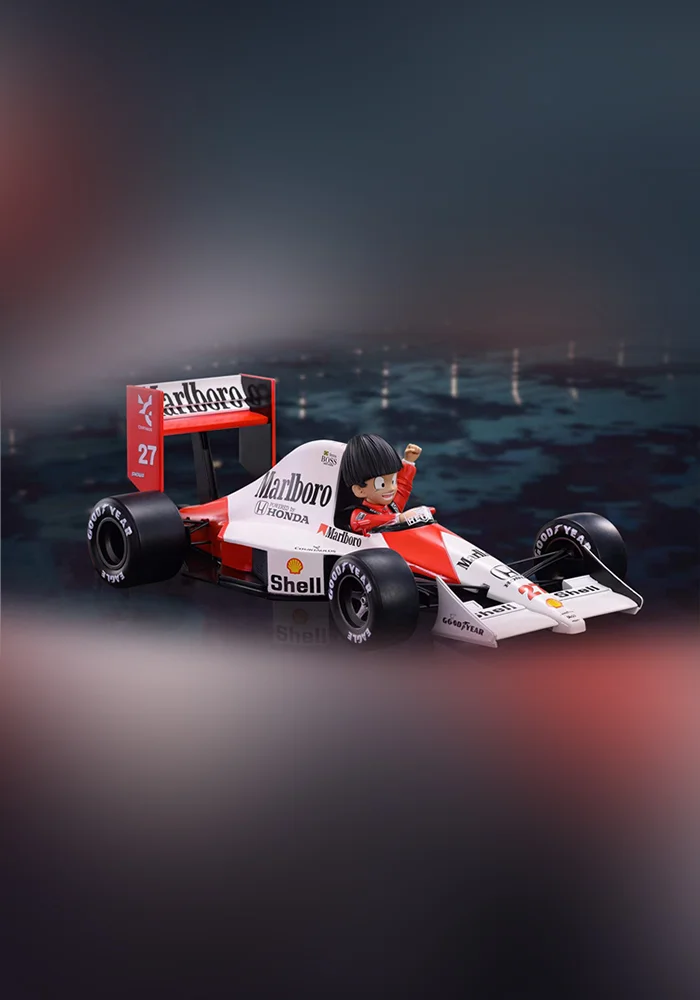 1/12 Scale Racer Son Gohan with F1 McLaren MP4-5B - Dragon Ball Resin Statue - LS Studios [Pre-Order]-shopify