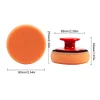 6 Pcs Car Wax Washing Polishing Sponge Applicator Pad Gripper Handle Polish Pad