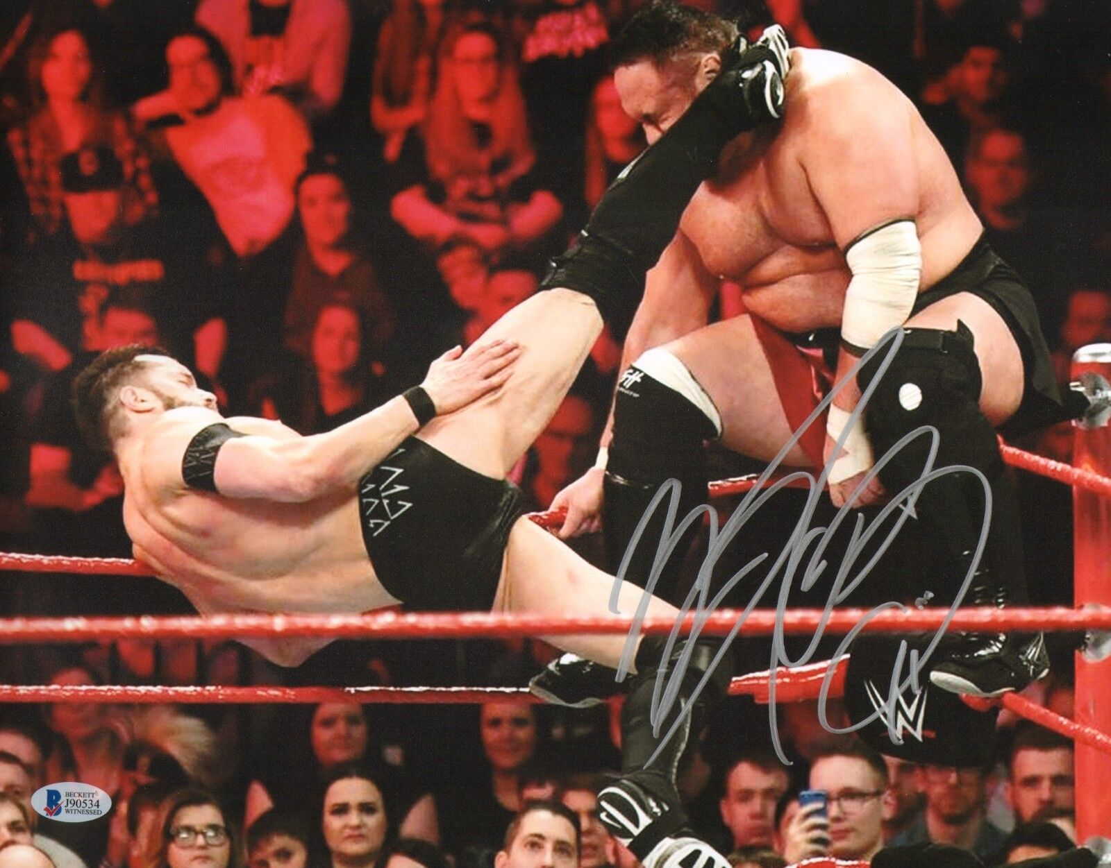 Finn Balor Signed 11x14 Photo Poster painting BAS Beckett COA Autograph WWE Picture w/ Samoa Joe