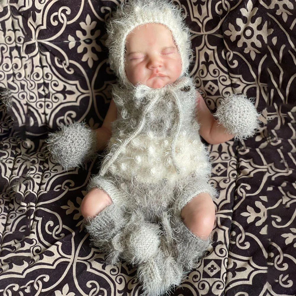 [Mini Silicone Baby Boy] Reborn 12'' Real Lifelike Newborn Oliver, Realistic Soft Sleeping Dolls 2024 -Creativegiftss® - [product_tag] RSAJ-Creativegiftss®