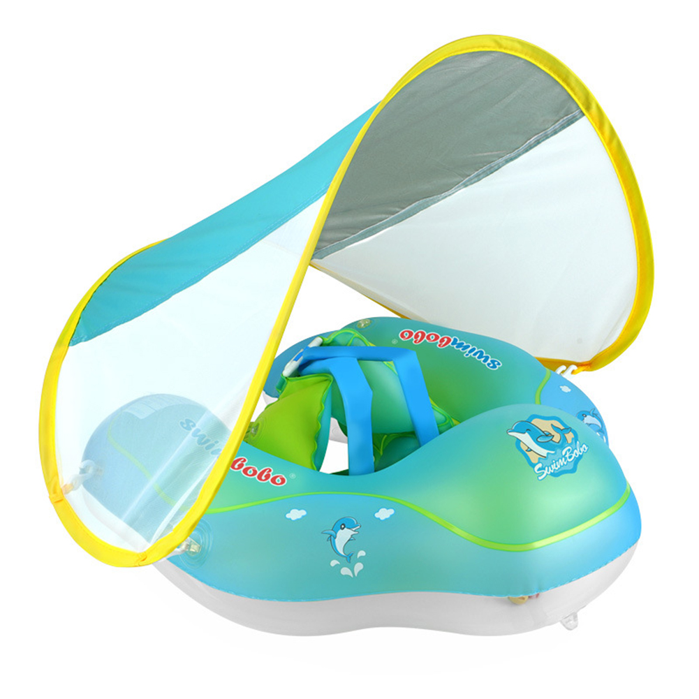 

Baby Swimming Rings with Canopy Inflatable Float Pool Bathtub Summer Toys, 501 Original