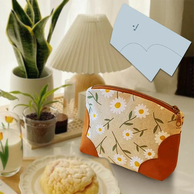 DIY Beautiful And Simple Cosmetic Bag Template  - With Instructions