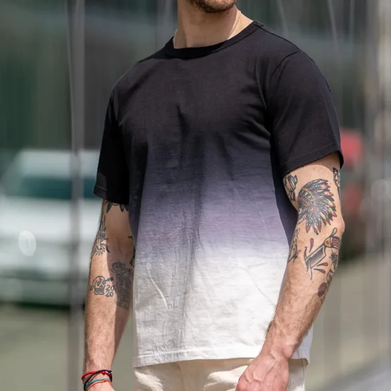 Vintage Cotton Ombre Dye T-Shirt