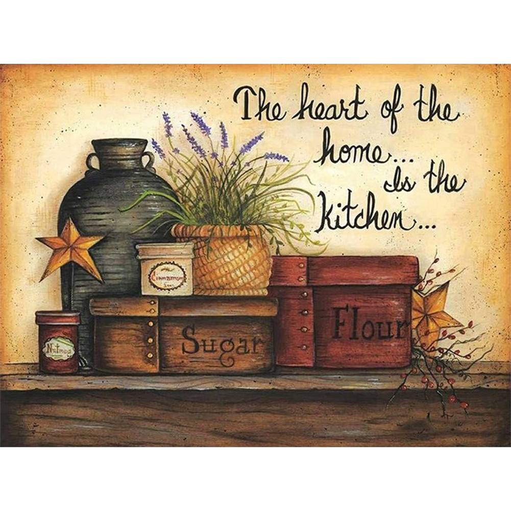 

40*30CM - Paint By Numbers - Kitchenware, 501 Original