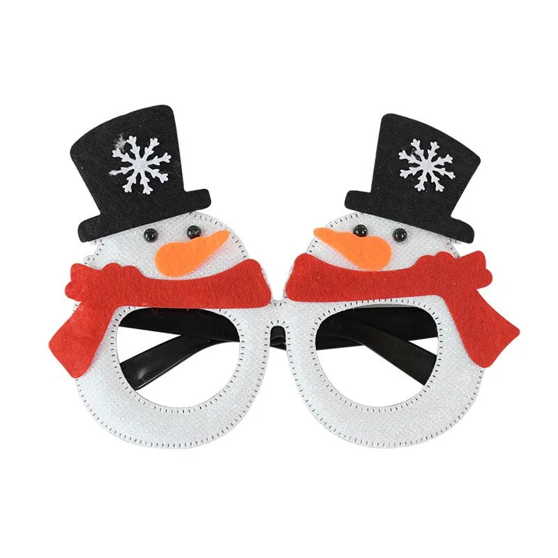 2022 Merry Christmas Glasses Santa Claus Snowman Christmas Decorations For Home Xmas Natal Navidad Decor New Year Kids Gifts