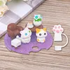 Cat Lid Accessories Charms with Straw Cover for Stanley 40oz Tumbler with Handle
