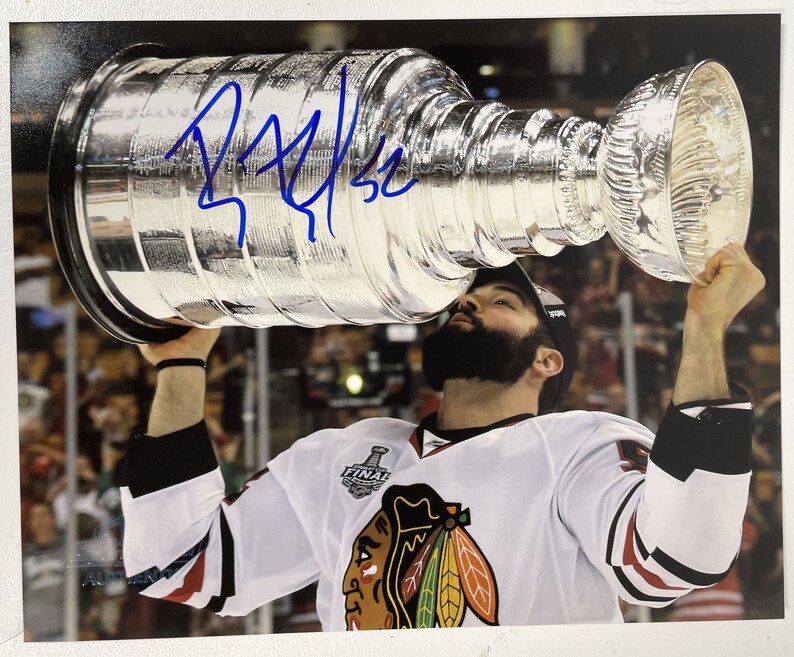 Brandon Bollig Signed Autographed Glossy 8x10 Photo Poster painting Chicago Blackhawks - COA Matching Holograms