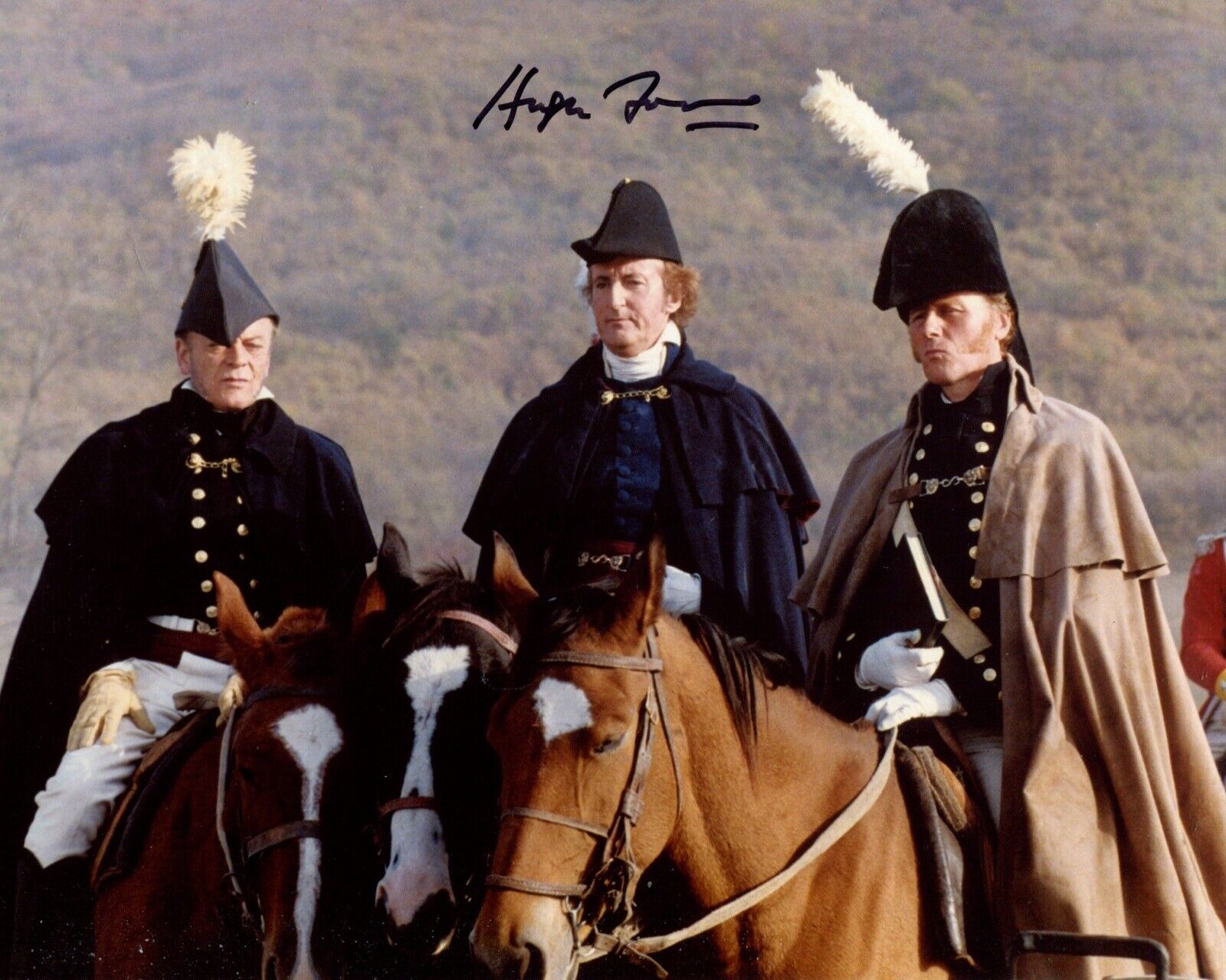 SHARPE 8x10 Photo Poster painting signed by Hugh Fraser as the Duke of Wellington