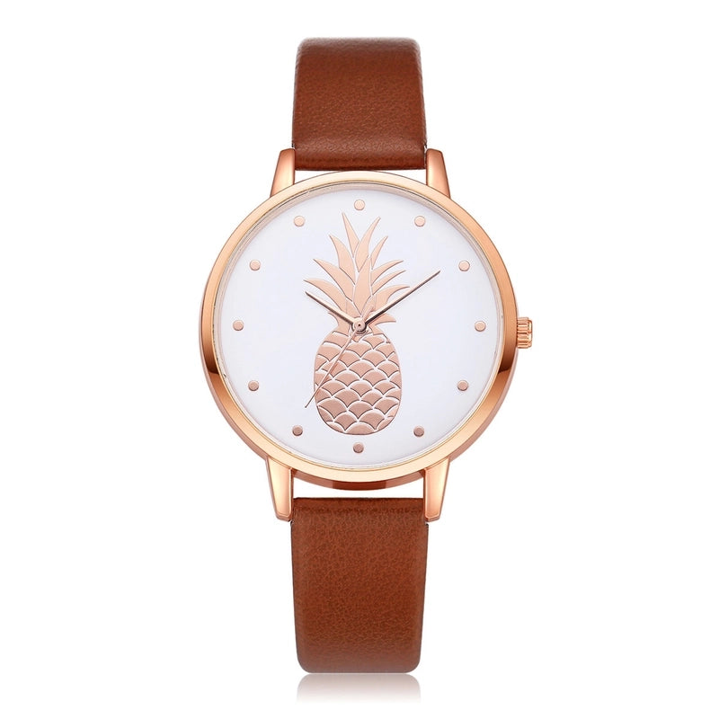 Minimalist Pineapple Buckle Quartz Women’s Watches
