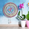 DIY Diamond Painting Double-sided Rotatable Bird Hanging Wind Chime Suncatcher Hanging Kit