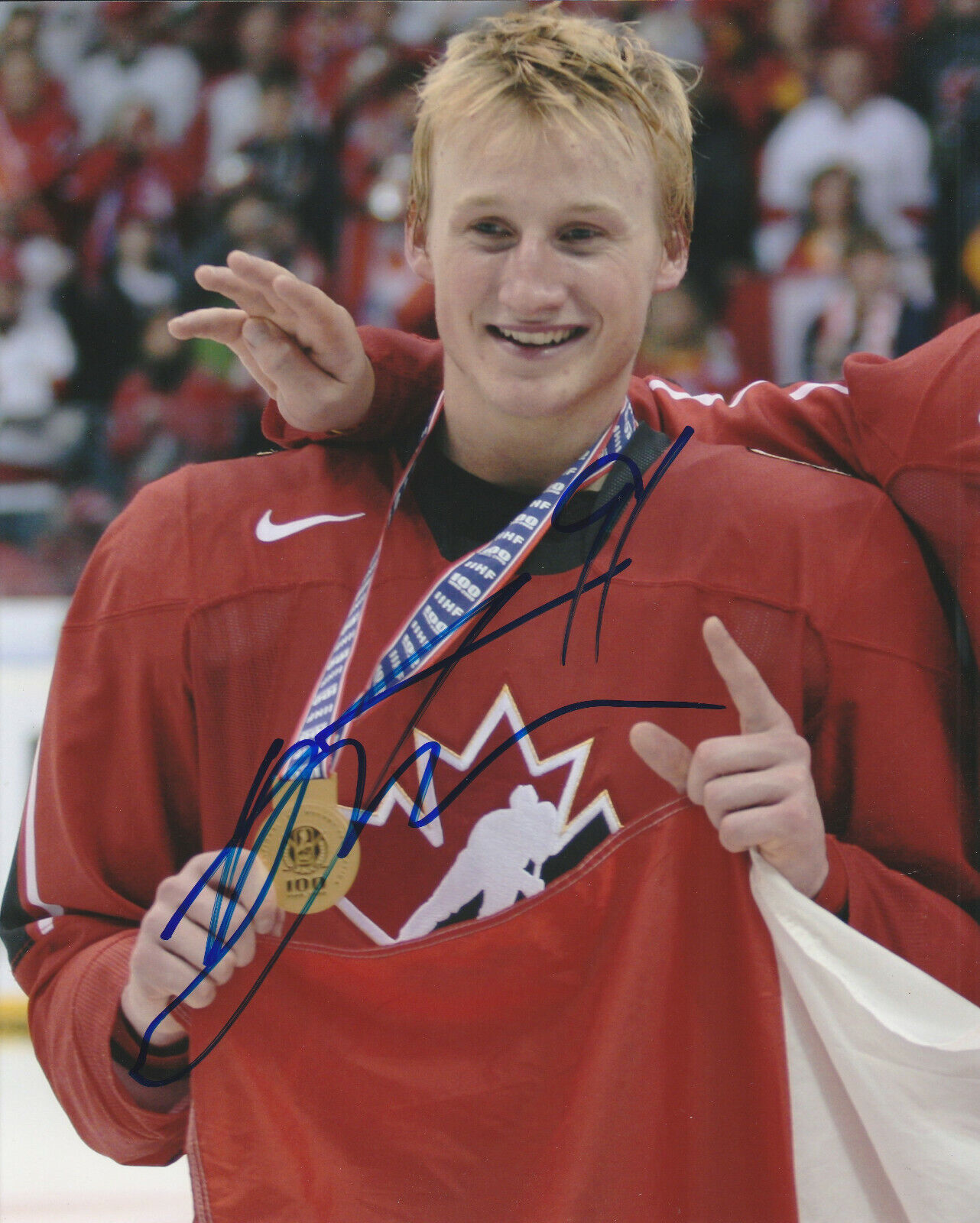 STEVEN STAMKOS SIGNED TEAM CANADA HOCKEY 8x10 Photo Poster painting! TAMPA BAY LIGHTNING