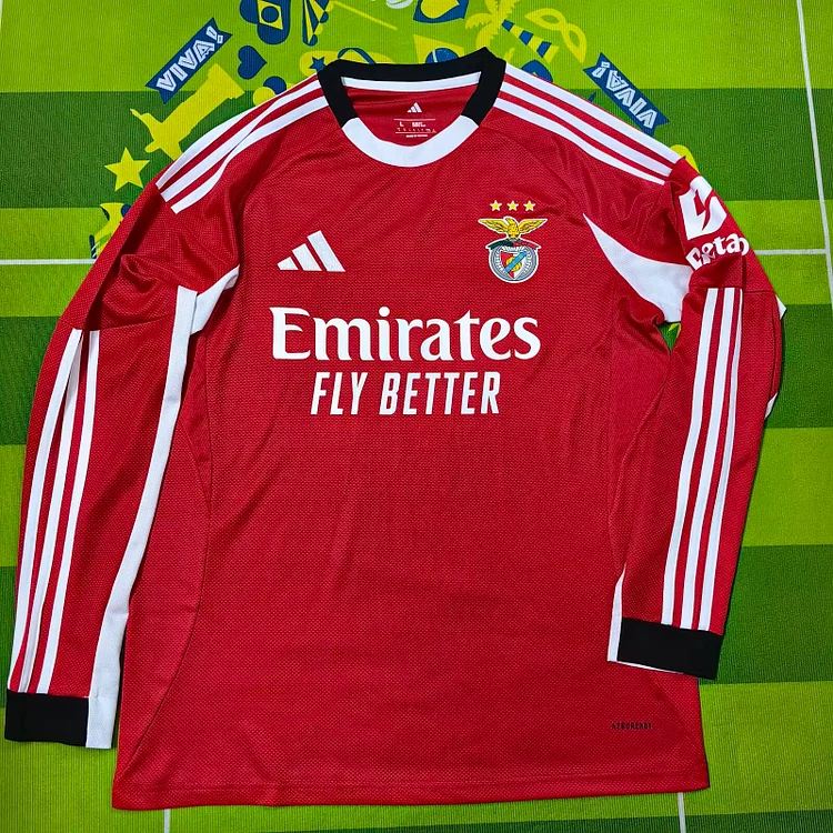 25/26 Benfica Home Long Sleeve Fan Edition