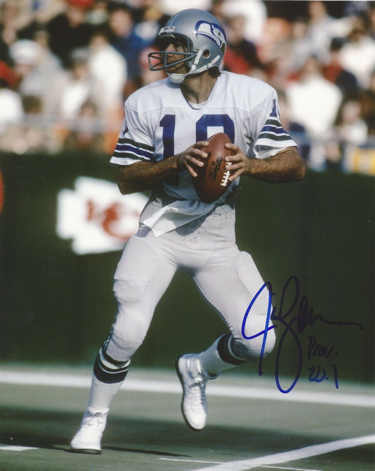 JIM ZORN SIGNED SEATTLE SEAHAWKS 8x10 Photo Poster painting #7 w/PROOF