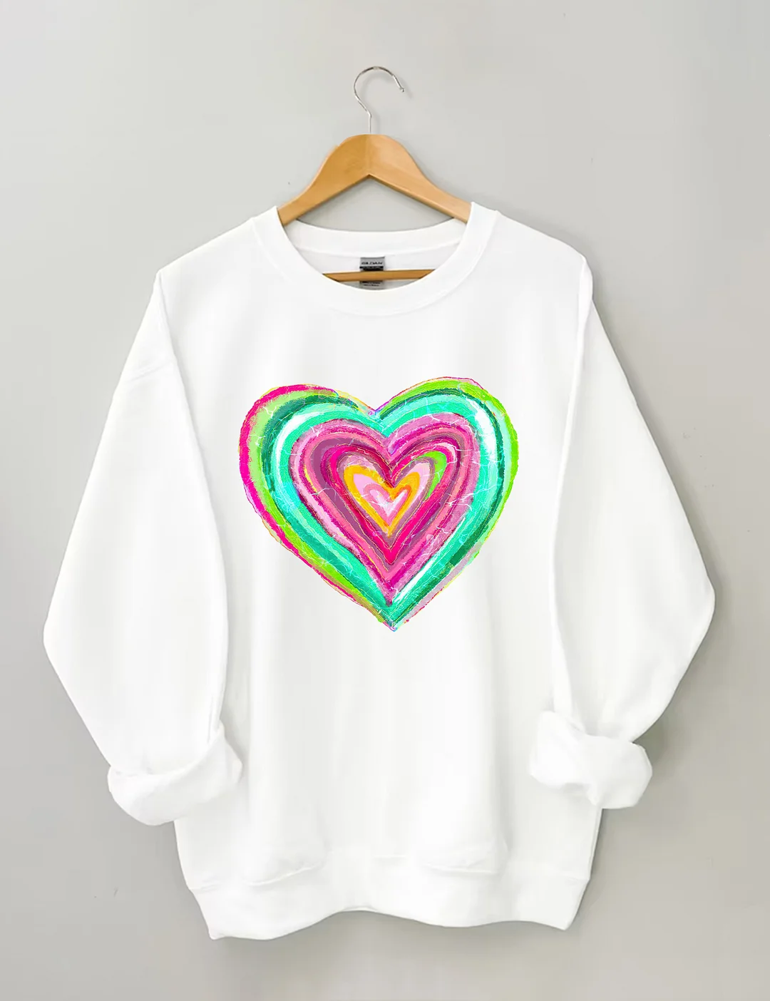 Valentines Day Colourful Love Sweatshirt