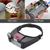 LED Light Headband Magnifier 1.5x 3x 8.5x 10x HD Magnifier Watch Repair Supplies