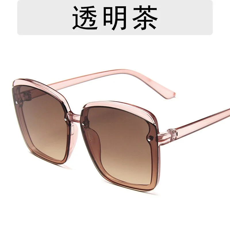 2020 Oversize Square Sunglasses Women Vacation Beach Sun Glasses Luxury Vintage Brand