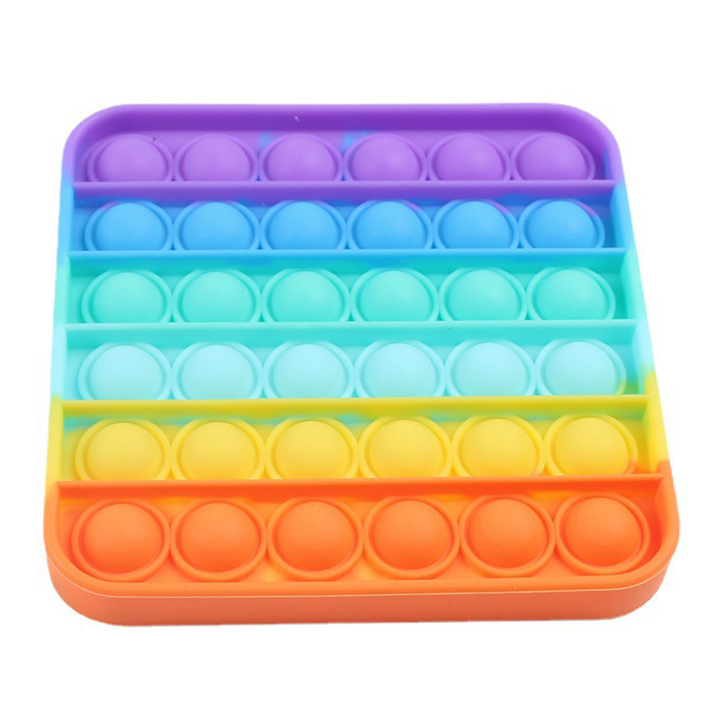 

Silicone Push Pop - Pop It Fidget Toy, Square rainbow model, 501 Original