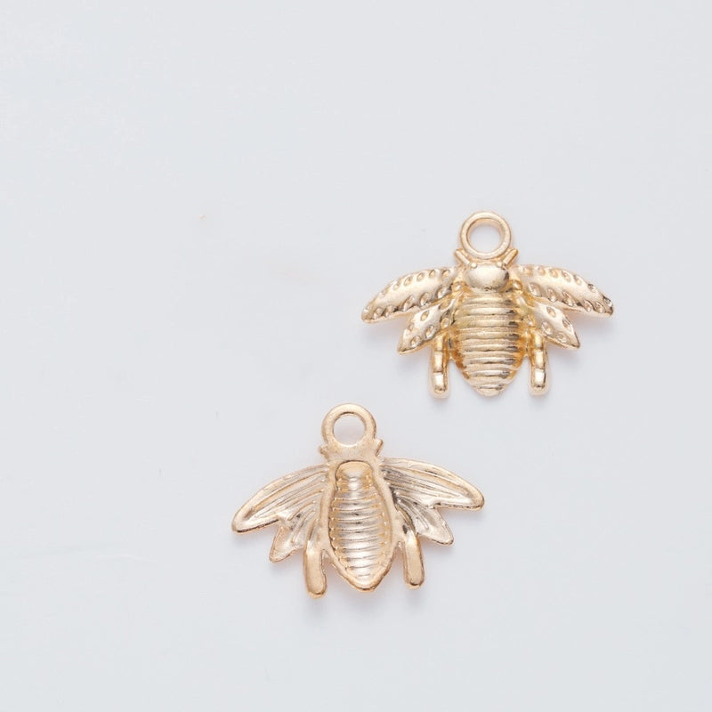100 Pieces 300 Pieces 16*20mm Alloy Bee Pendant