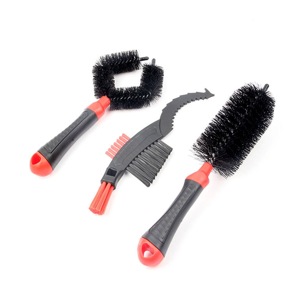 

3pcs Bike Motorcycle Chain Cleaner Tire Wheel Brushes Cleaning Tool Sets, Red, 501 Original