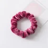 10PCS Plain Color Velvet Hair Band Scrunchies