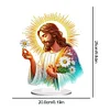 (US Only)2D Flat Print DIY Sunshine Jesus Desktop Diamond Art Kits Double-Sided for Table