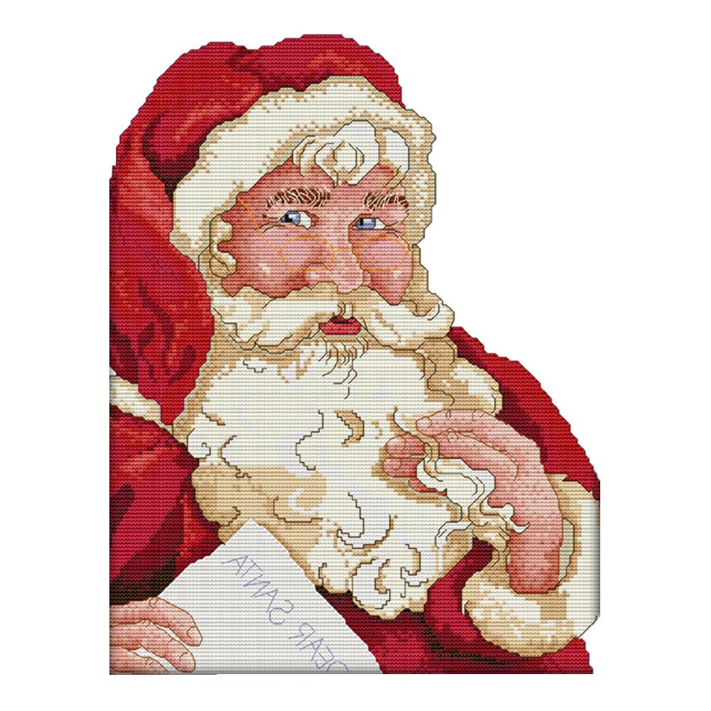 

Santa Claus - 14CT Stamped Cross Stitch - 29*37cm, 501 Original