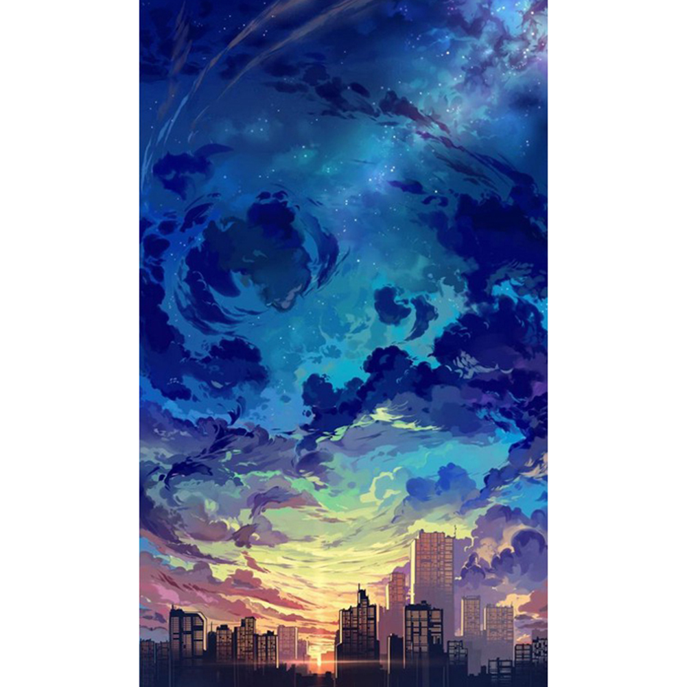 

45*85CM - Round Drill Diamond Painting - Sky, 501 Original