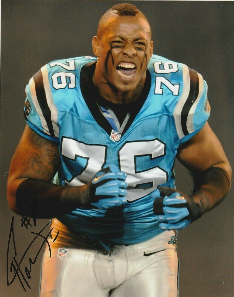 GREG HARDY SIGNED CAROLINA PANTHERS 8x10 Photo Poster painting #2 NFL MMA UFC KRAKEN PROOF!