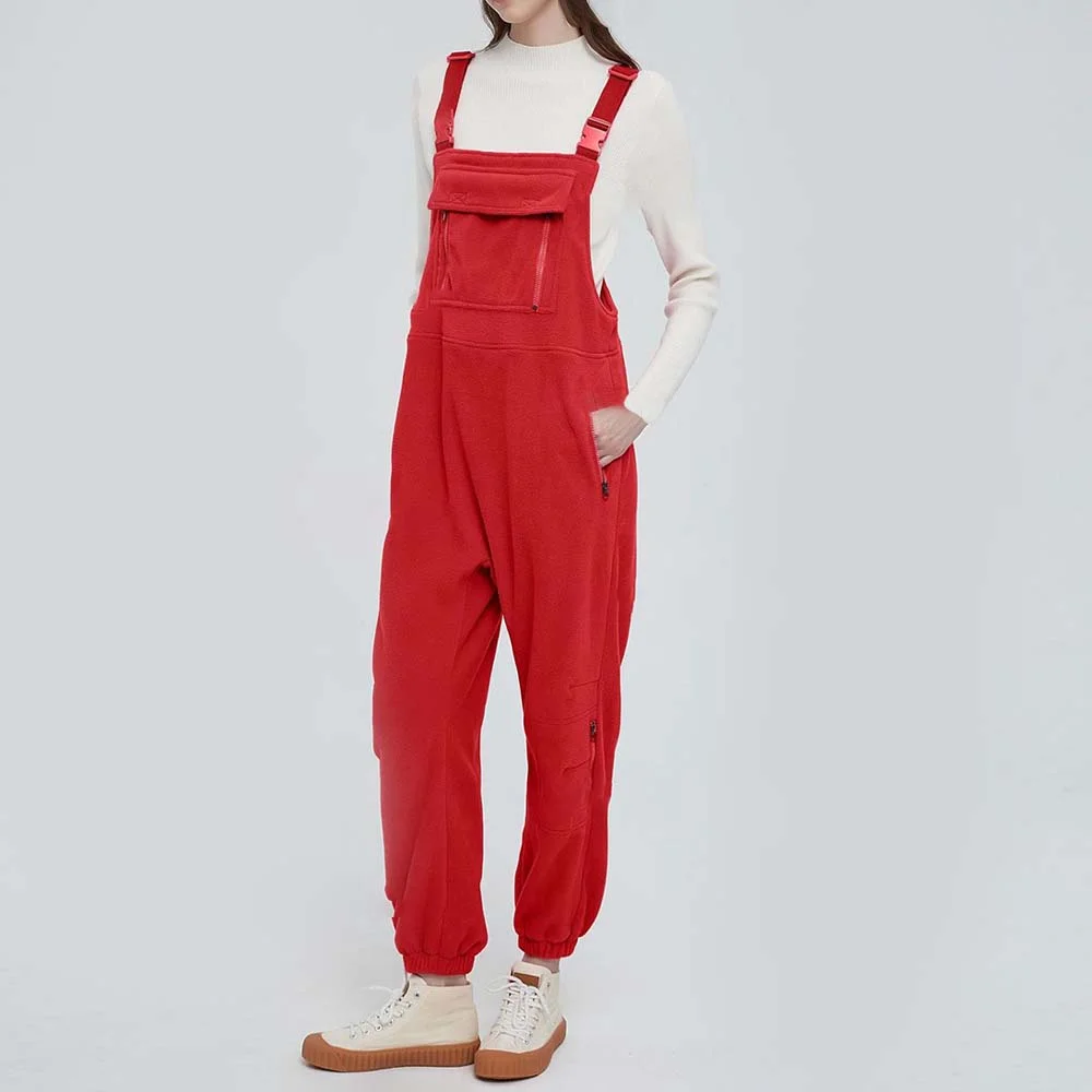 Smiledeer Women's Fleece Warm Loose Casual Jumpsuits