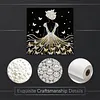 Girl in a butterfly skirt Self-Adhesive Frameless DIY Pearl Painting
