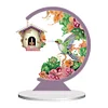 5D DIY Diamond Painting Special Shape Desk Ornament Flower Bird Decor Kit