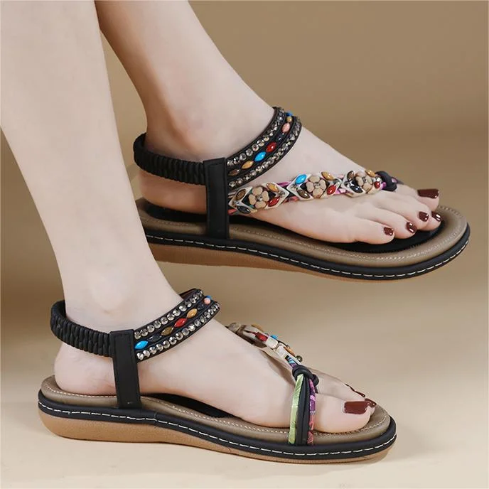 Comfortable Diamond Round Toe On Cloud Sandals SIKETU Stunahome.com