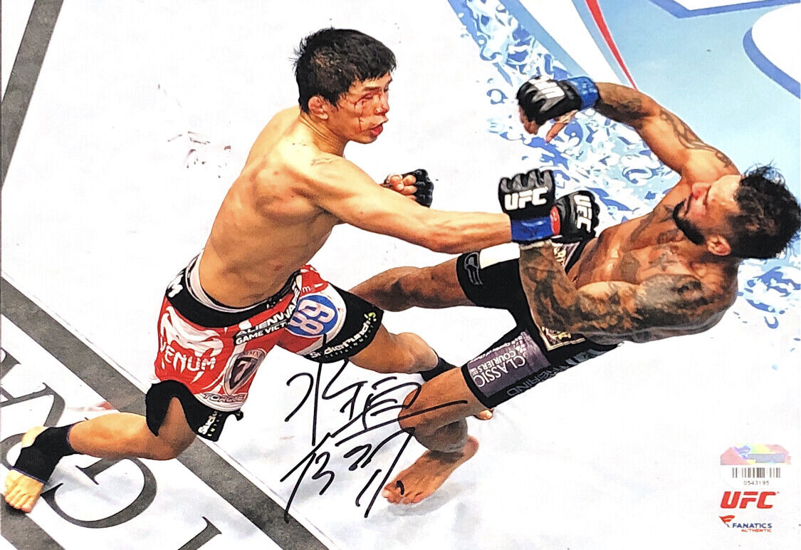 TAKEYA MIZUGAKI HAND SIGNED AUTOGRAPHED 8X10 UFC MMA Photo Poster painting WITH FANATICS COA 1