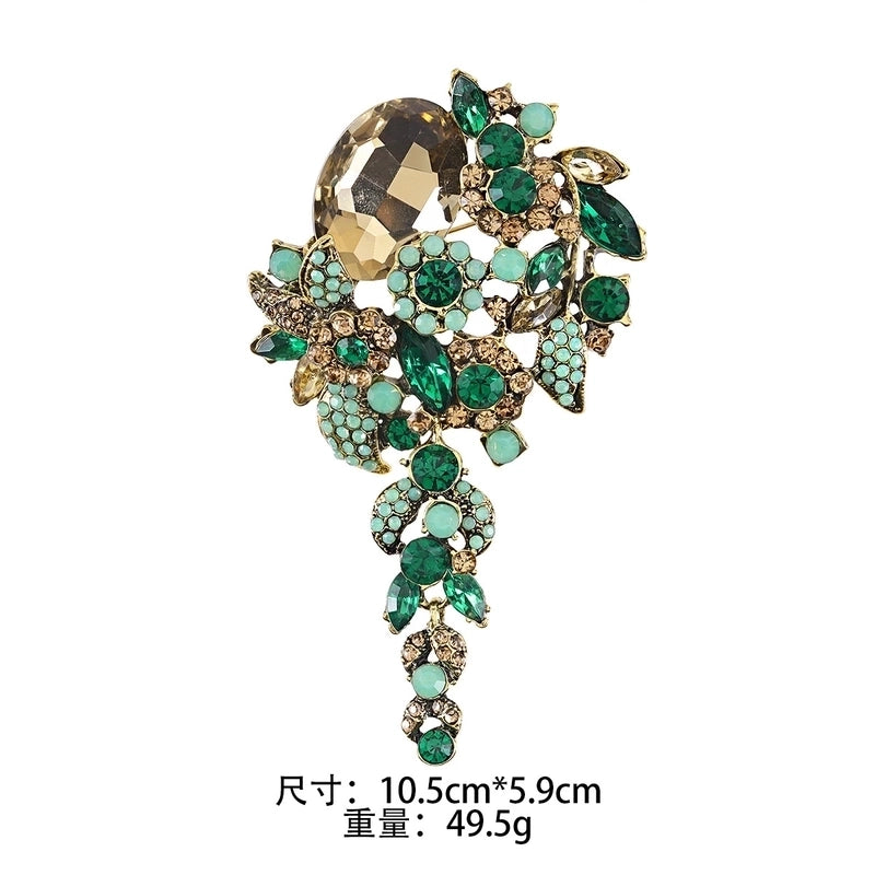 2 Pieces Fashion Pin Crown Alloy Rhinestones Women’S Brooches