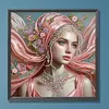 Lady beauty - peinture diamant de forme sp&eacute;ciale - 30*30cm